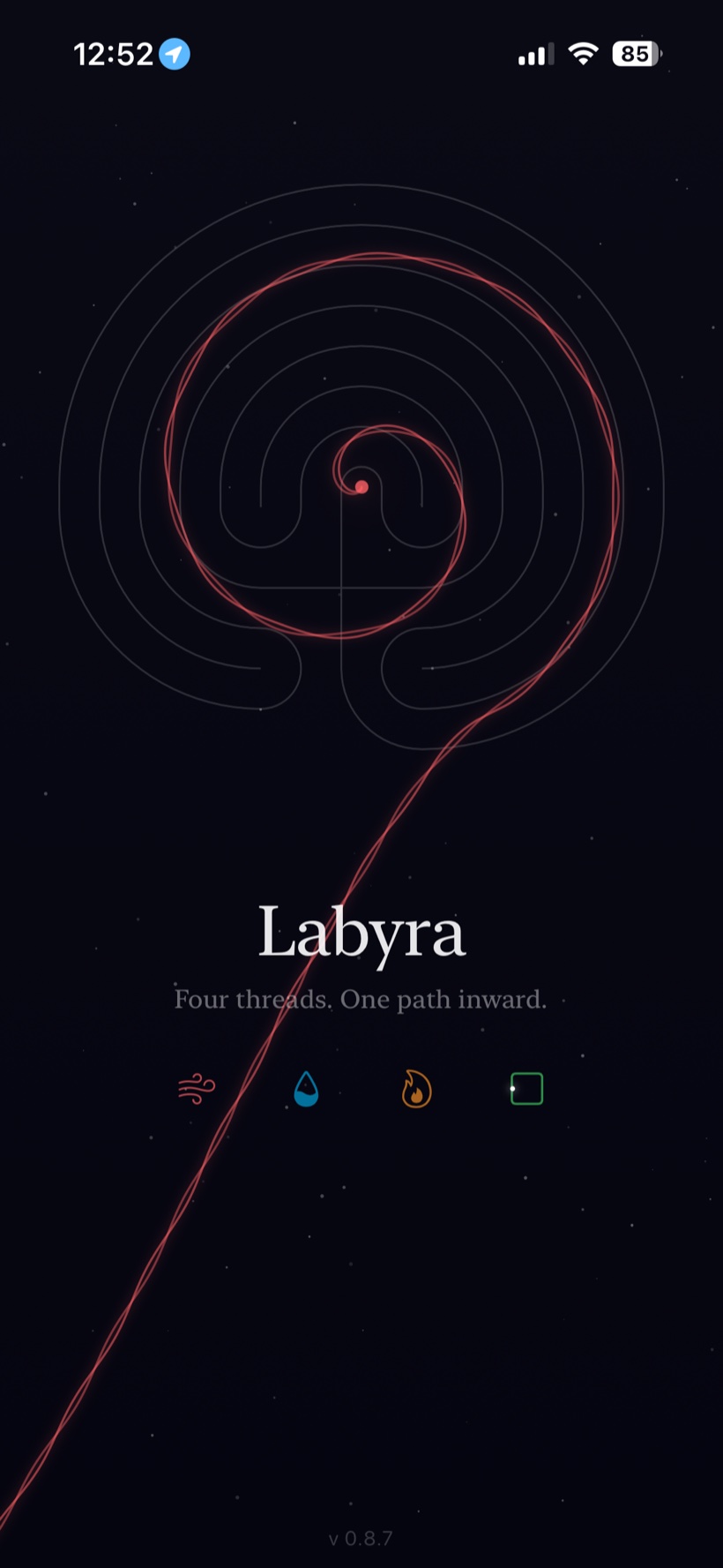 Labyra launch screen
